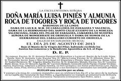 Mª Luisa Piniés y Almunia